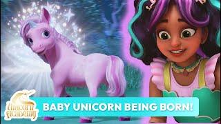 OMG Watch this BABY UNICORN Being Born   Unicorn Academy  Cartoons for Kids