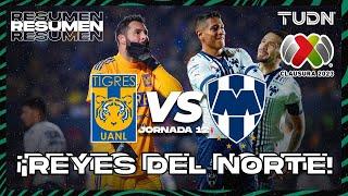 Resumen  Tigres vs Monterrey  CL2023 Liga Mx - J12  TUDN