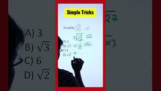 Fun Math Problem  Simplifying Square Roots with Algebra #mathematics #shorts