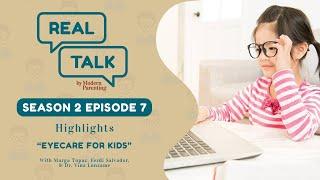 Dr. Vina Lonzame with Marga Tupaz and Ferdi Salvador on Real Talk Season 2 Eye Care for Kids