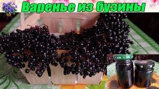 Варенье из чёрной бузины.Сладкое лекарство из чёрной лесной ягоды.