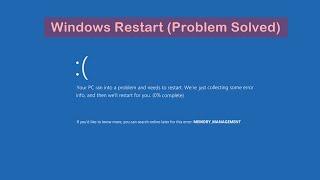 Your PC ran into a Problem and Needs to Restart  Fix something went wrong Windows 10