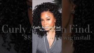 $89 AMAZON CURLY WIG FIND W EDGES #amazonfinds #grwm  #wiginstall #curlyhair #wigs #wig #curly