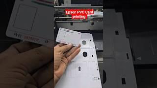 Epson L805 printer Aadhaar PVC Card printing id Card pan abha voter #Epson #printersupport