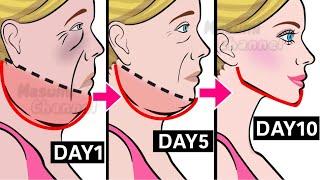 Get Rid Of DOUBLE CHIN & FACE FAT 10 MIN Routine to Slim Down Your Face Jawline