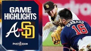 Braves vs. Padres NL Wild Card Game 1 Highlights 10124  MLB Highlights