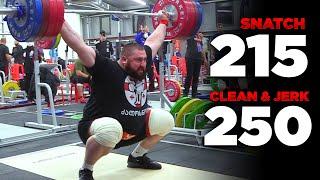 Lasha Talakhadze 215kg Snatch 250kg CJ Worlds 21  Historic Session