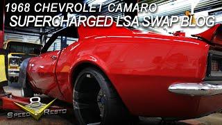 Pro-Touring 1968 Chevrolet Camaro Supercharged LSA Swap at V8 Speed and Resto Shop V8TV Part 1