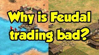 Why is Feudal trading considered so bad? AoE2