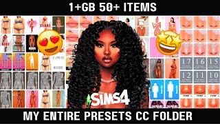 My Entire Sims 4 Preset CC Folder  MyraviahTheSimmer  CC Folder Series
