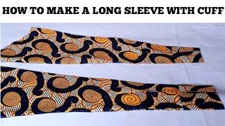 EASIEST WAY TO MAKE SHIRT SLEEVES WITH CUFF