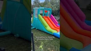 Testing Ways to Store My Inflatable Water Slide 