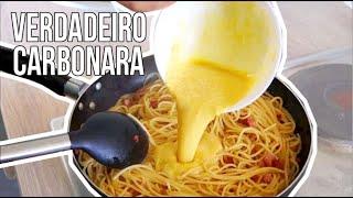 SPAGHETTI CARBONARA ITALIANO - MUITO FÁCIL