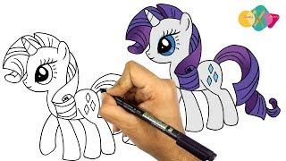 how to draw rarity equestria girl  step by step for beginners