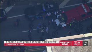 4 people shot at The Hub at Peachtree Center
