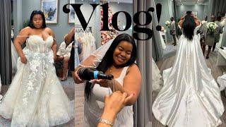 PLUS SIZE WEDDING DRESS Shopping at @More2LoveBridal *My VERY 1st Time Trying on Wedding Dresses*