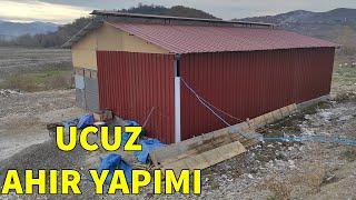 UCUZ AHIR YAPIMI #hayvancılık #büyükbaş #inek #dana #besi #ahıryapımı #çiftlik