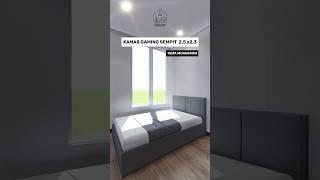 KAMAR GAMING SEMPIT 25 x 23 meter #shorts