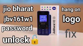 jio bharat JBv161w1 password unlock  hang on logo problem solved