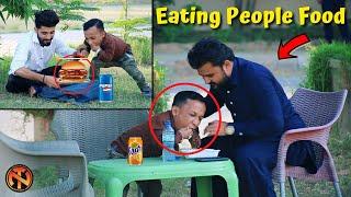 Eating & Snatching Food Prank - Funny Public Prank  New Talent