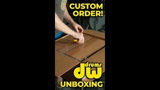 Toms New Custom Order DW Collectors Snare Drum Unboxing #shorts