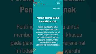 peran keluarga dalam pendidikan anak #parenting