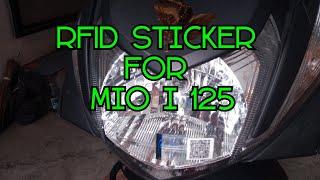 How to install RFID Sticker on Mio i 125