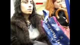 HUGE PENIS PRANK Reaction in subway funny reaction videos