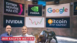 Der Countdown läuft - Schnäppchenjagd? Nvidia Alphabet Bitcoin Nasdaq 100 im Check