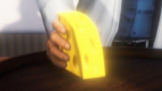 Gordon Freeman slams cheese on a table SFM