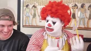 Ronald Mcdonald tries to eat…