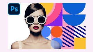 How to Make GIF in Photoshop With Geometric Shapes - Bauhaus Style