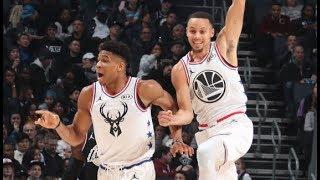 Stephs INSANE Bounce Pass Alley-Oop To Giannis  2019 NBA All-Star