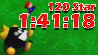 Super Mario 64 120 Star speedrun in 14118