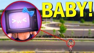 Drone Catches TV WOMEN BABY in REAL LIFE SKIBIDI MOVIE BABY VERSION