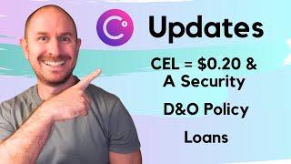 Celsius Updates - CEL Token D&O Insurance Loans Alex & Daniel