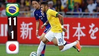 Neymar is Incredible Brazil vs Japan 11-1 Full Review