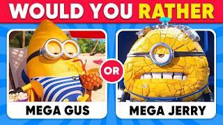 Would you rather…? DESPICABLE ME 4 EDITION   Minion movie quiz  quiz intractor