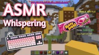 ASMR Gaming  MINECRAFT BUILD BATTLE WHISPERING  KeyboardMouse Sounds 