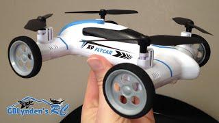 Syma X9 Flying Car Quadcopter Drone Unboxing Maiden Flight & Drive and Review