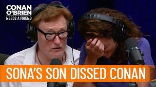 Conan Has Beef With Sonas Son  Conan O’Brien Needs a Friend