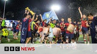 Farmers and students star in Chinas viral new football league  BBC News