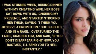 My Cheating Wifes Boss Molested Her Right Next To Me At Dinner...