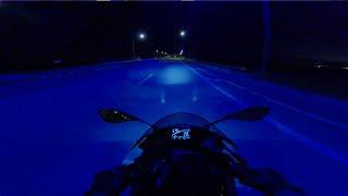 12 AM AIRPORT RIDE  POV 4K PURE SOUND  2024 ZX6R