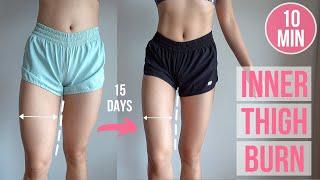 15 DAYS INNER THIGH BURN 10 min No Jumping Workout #EmiTransform