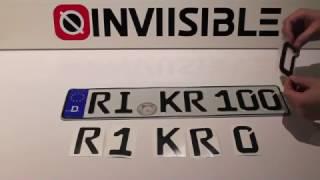 Make your license plate invisible - EU style - 100% effect