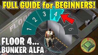 FULL GUIDE FOR BEGINNERS Easy Way to Clear Floor 4 Bunker Alfa  Last Day on Earth Survival