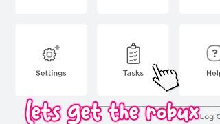 GET FREE ROBUX BY MAKING TASKS?