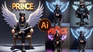 How To Edit 3D Wings Chair Name Video  Kaise Banaye Wings Name Wali Video 101%