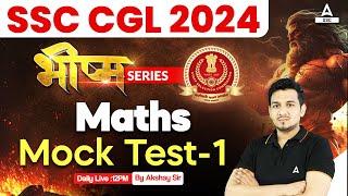 SSC CGL 2024  SSC CGL Maths Classes By Akshay Awasthi  Mock Test 1